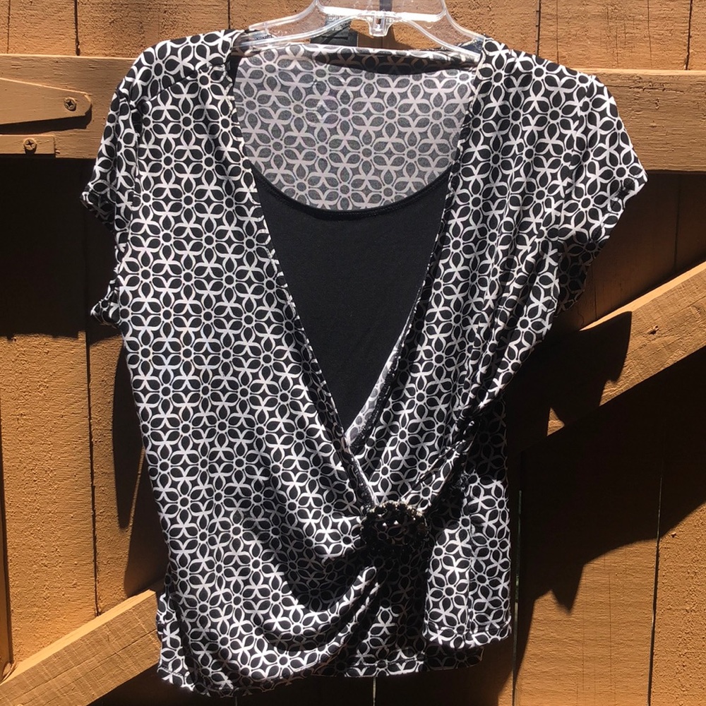 Beautiful blouse with attached tunic